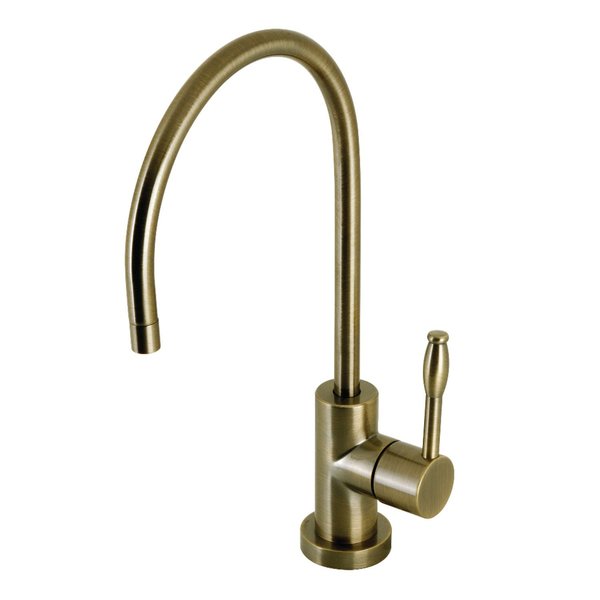 Kingston Brass KS8193NKL Single-Handle Cold Water Filtration Faucet, Antique Brass KS8193NKL